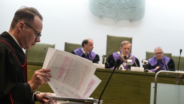 Prokurator Bogusław Czerwiński na sali rozpraw