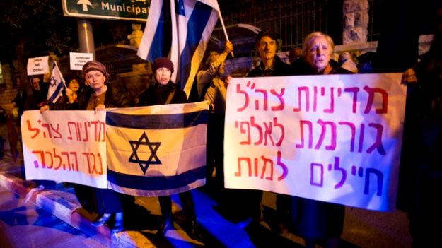 Protest w sprawie uwolnienia izraelskiego żołnierza