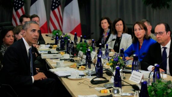 Spotkanie Baracka Obama z Francois Hollande''em