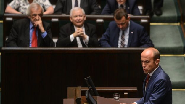 Borys Budka podczas posiedzenia Sejmu