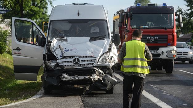 Wypadek w Grzędach w woj. mazowieckim