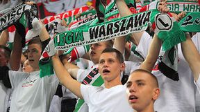Kibice podczas meczu  Legia Warszawa - The New Saints FC 