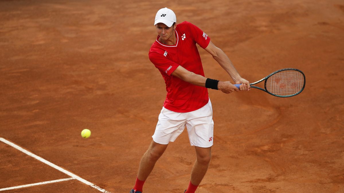PAP/EPA / Clive Brunskill / Na zdjęciu: Hubert Hurkacz