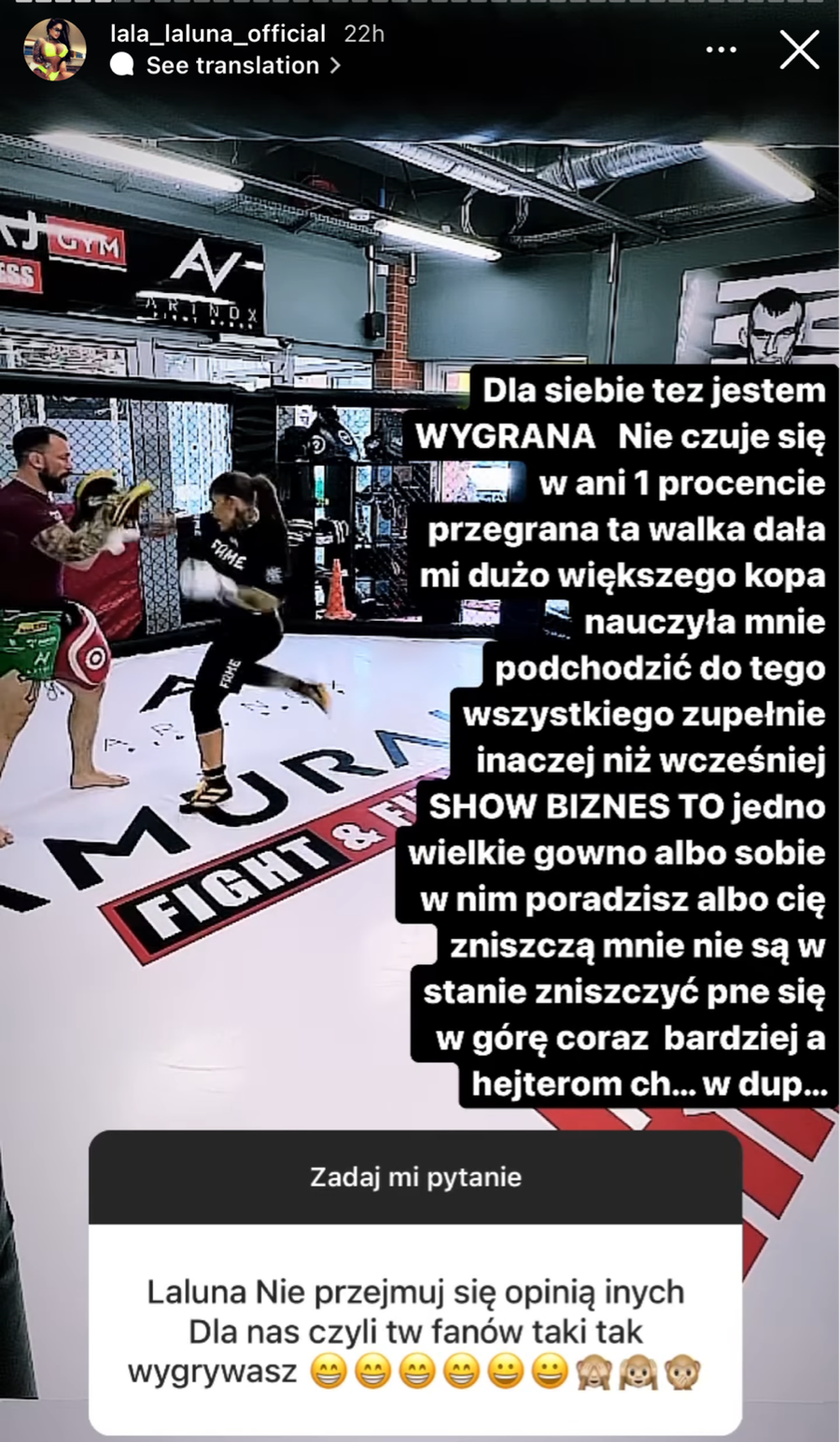 Fame MMA 15: Laluna ponownie pojawi się w oktagonie?