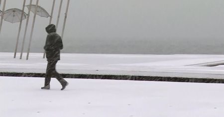 Śnieżyce w Grecji. Załamanie pogody nad Salonikami