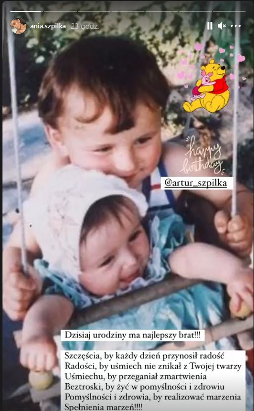 Prezent dla Artura Szpilki od siostry Anny