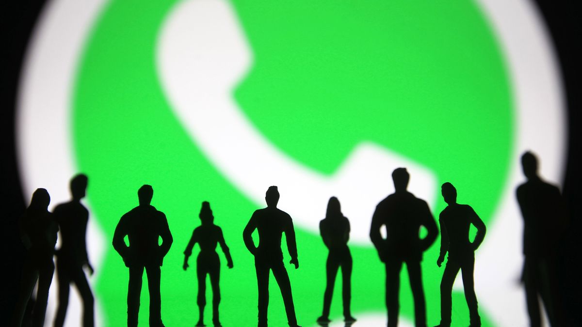 UKRAINE - 2021/01/09: In this photo illustration silhouettes of figured toy people seen in front of the WhatsApp logo.
In January 2021, WhatsApp announced a new Privacy Policy that will allow WhatsApp to share data with Facebook, and users will be to accept the new policy by 8 February 2021, or stop using the app, reportedly by media. (Photo Illustration by Pavlo Gonchar/SOPA Images/LightRocket via Getty Images)