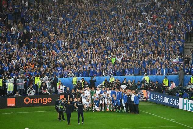 Islandcy kibice robili furorę na Euro 2016 (fot. Michael Regan/Getty)