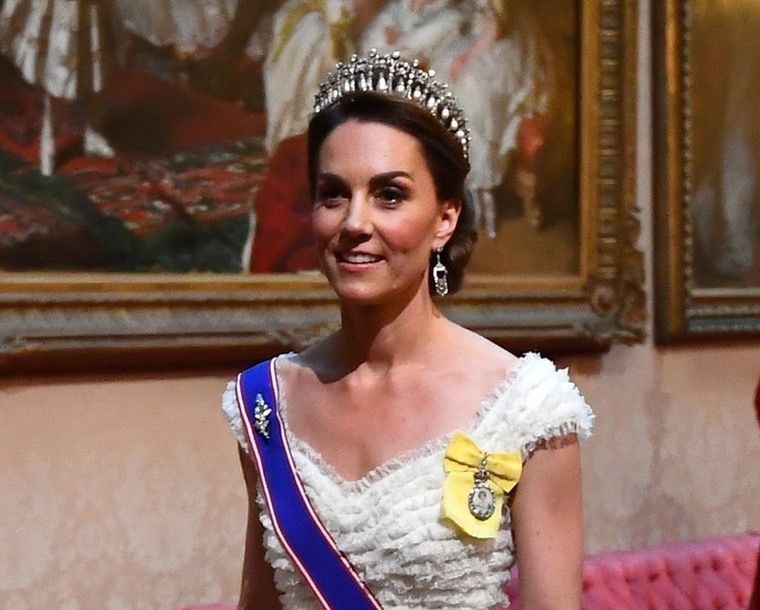 Księżna Kate włożyła słynną tiarę na wizytę Trumpa. Oddała hołd Dianie