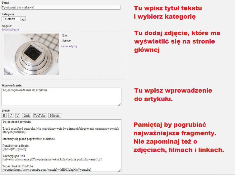 Jak założyć blog i dodawać teksty? 5