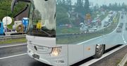 Wypadek autobusu z dziećmi na Zakopiance