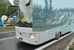 Wypadek autobusu z dziećmi na Zakopiance