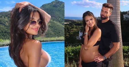 Będąca przy nadziei Klaudia El Dursi wdzięczy się w bikini, opalając ciążowy brzuch