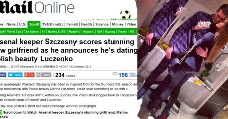 Brytyjskie tabloidy piszą o Marinie i Szczęsnym!