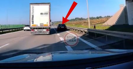 Chciał zjechać z A4. Nagle auto z Niemiec. "Mało brakowało"
