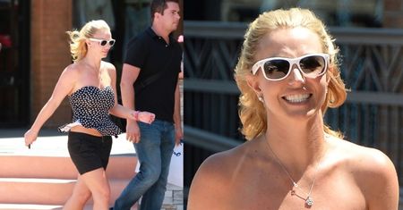 Britney Spears w topie w groszki!