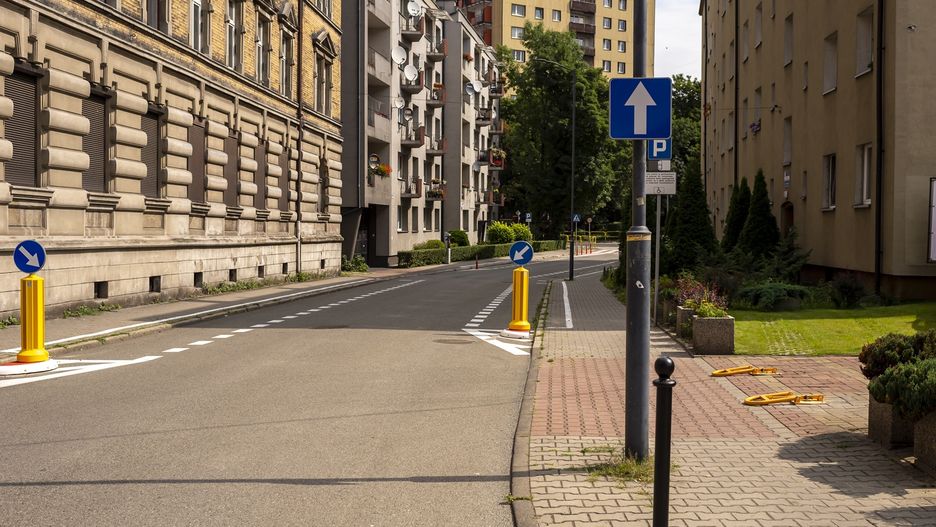 Bytom. Na kilku ulicach w mieście zmieniał się organizacja ruchu.