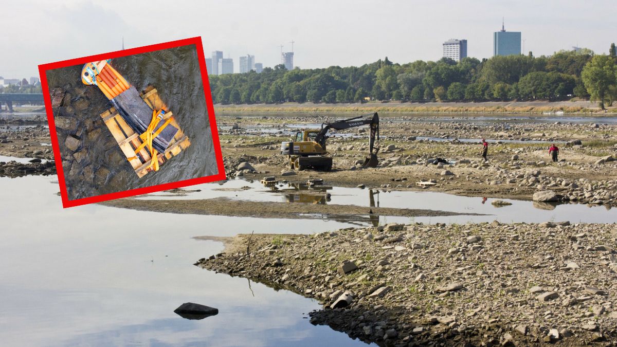  Wisła odsłoniła kolejne skarby. Na liście fragmenty historycznej willi