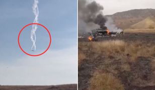 Katastrofa lotnicza w Gruzji. Dramatyczne nagrania świadków