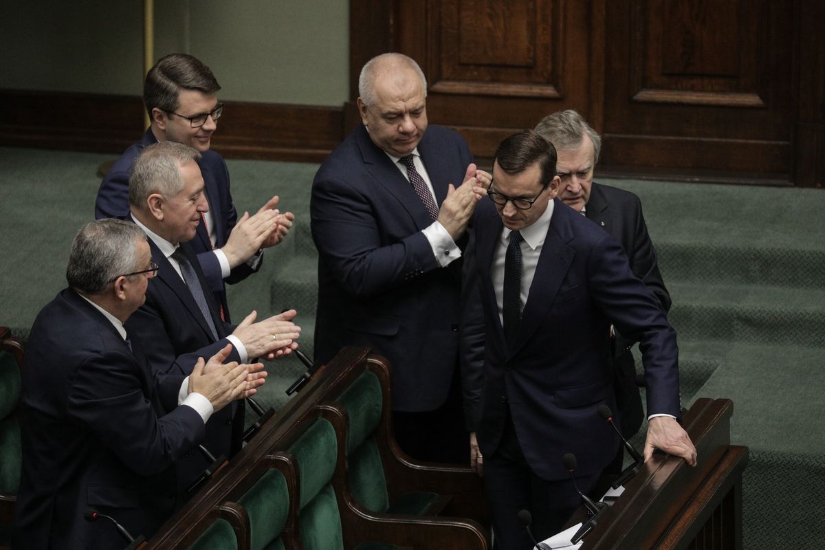 Politycy PiS na posiedzeniu Sejmu