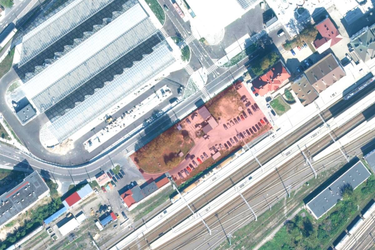 Teren przy ul. Gazowej, na którym powstanie parking dla pasażerów stacji Lublin Główny