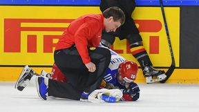 Brutalny faul na MŚ w hokeju. Rosjanin trafił do szpitala
