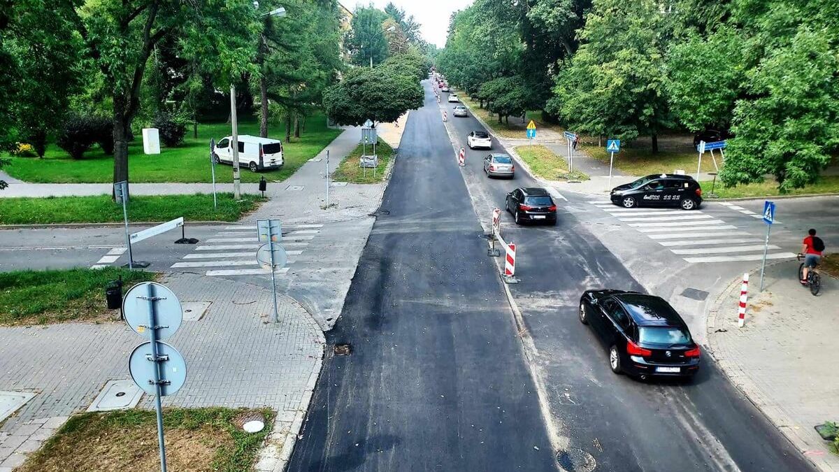 Nowy asfalt na ul. Sowińskiego