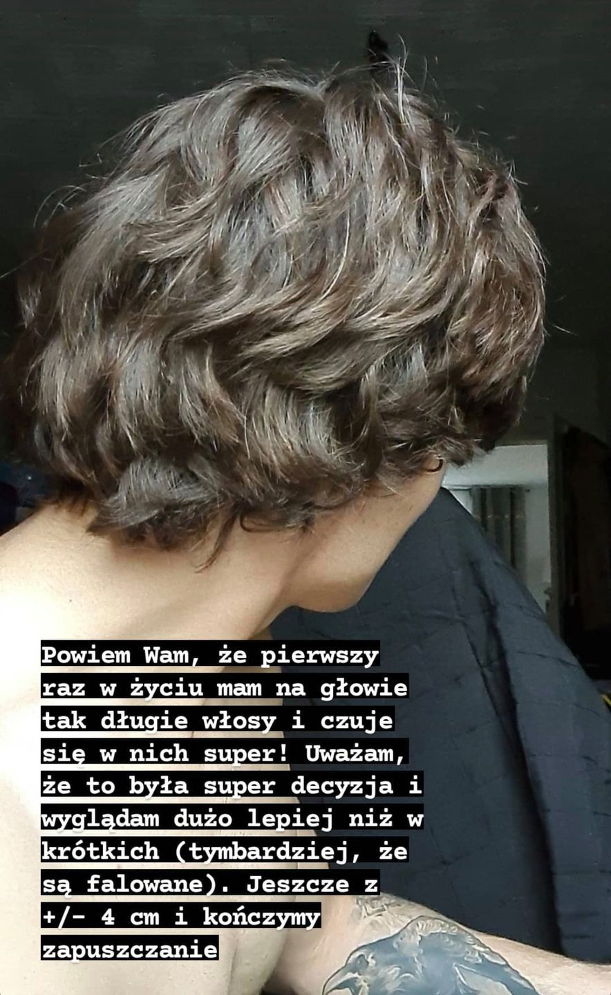 Ernest Morawski zmienił fryzurę