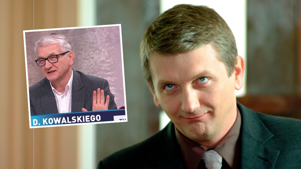 Dariusz Kowalski i roli Janusza Tracza w "Plebanii"