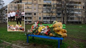 Poruszająca cisza. Piłkarze odwiedzili miejsce tragedii w Krzywym Rogu