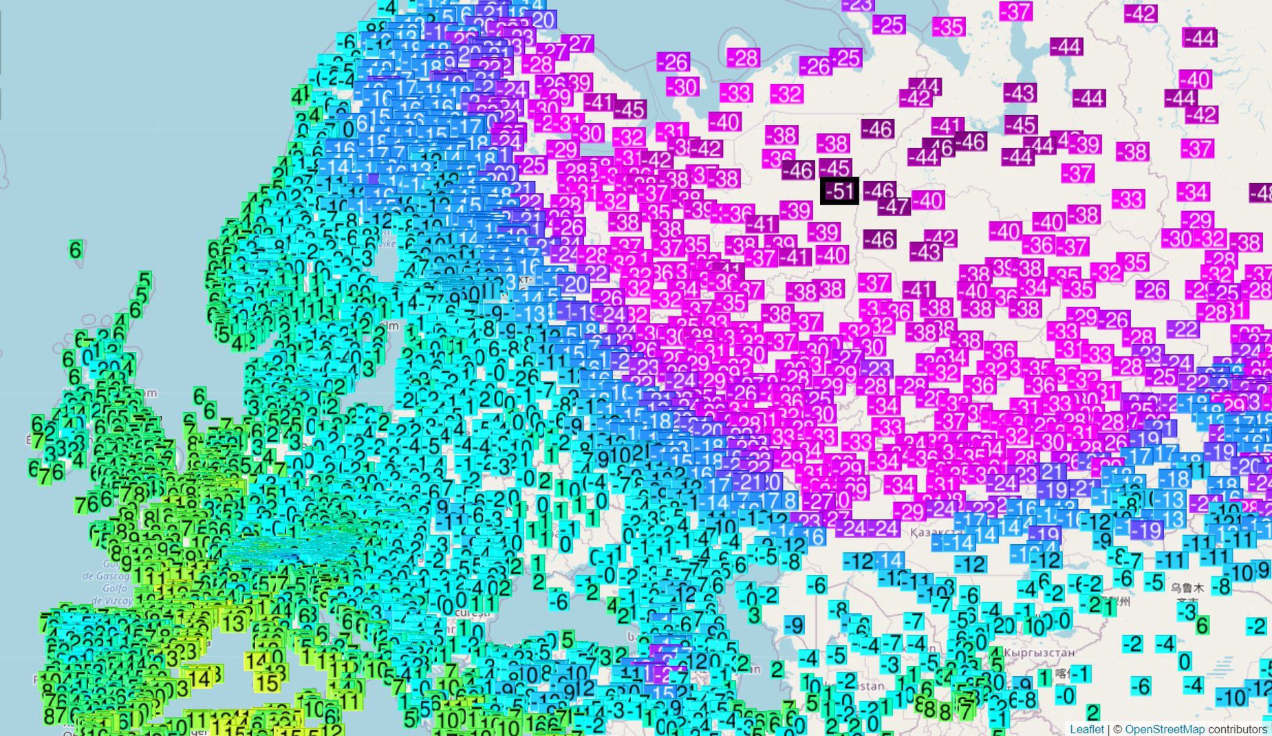 Pogoda długoterminowa. Ekstremalne temperatury na wschodzie Europy