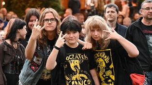 Kielce: Koncert zespołu KSU w ogrodzie Pałacyku Zielińskiego