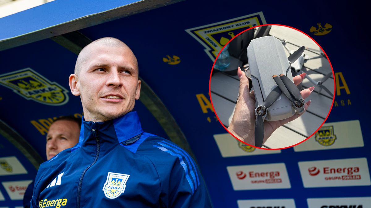 Getty Images / Mateusz Słodkowski / Na zdjęciu: Motor Lublin przechwycił dron Arki Gdynia
