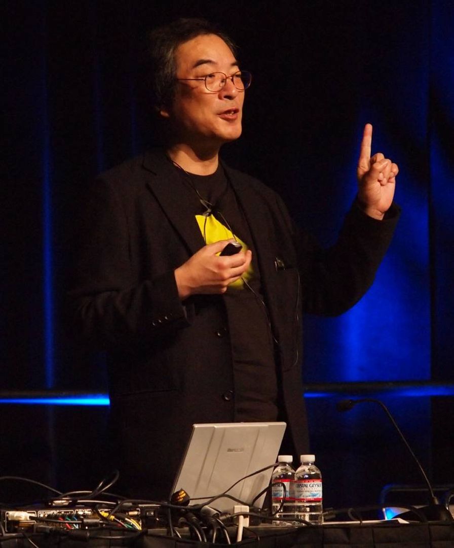 Toru Iwatani, twórca Pac-Mana, podczas GDC 2011; Źródło: Wikipedia / Official GDC, CC BY 2.0