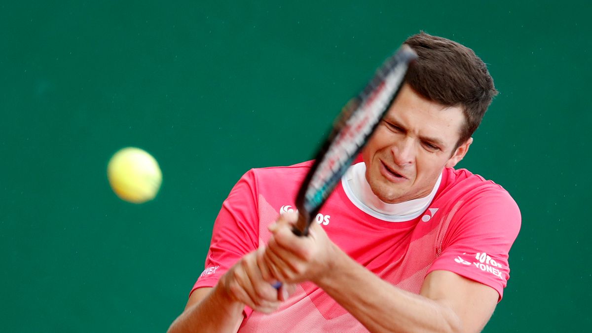 PAP/EPA / SEBASTIEN NOGIER / Na zdjęciu: Hubert Hurkacz