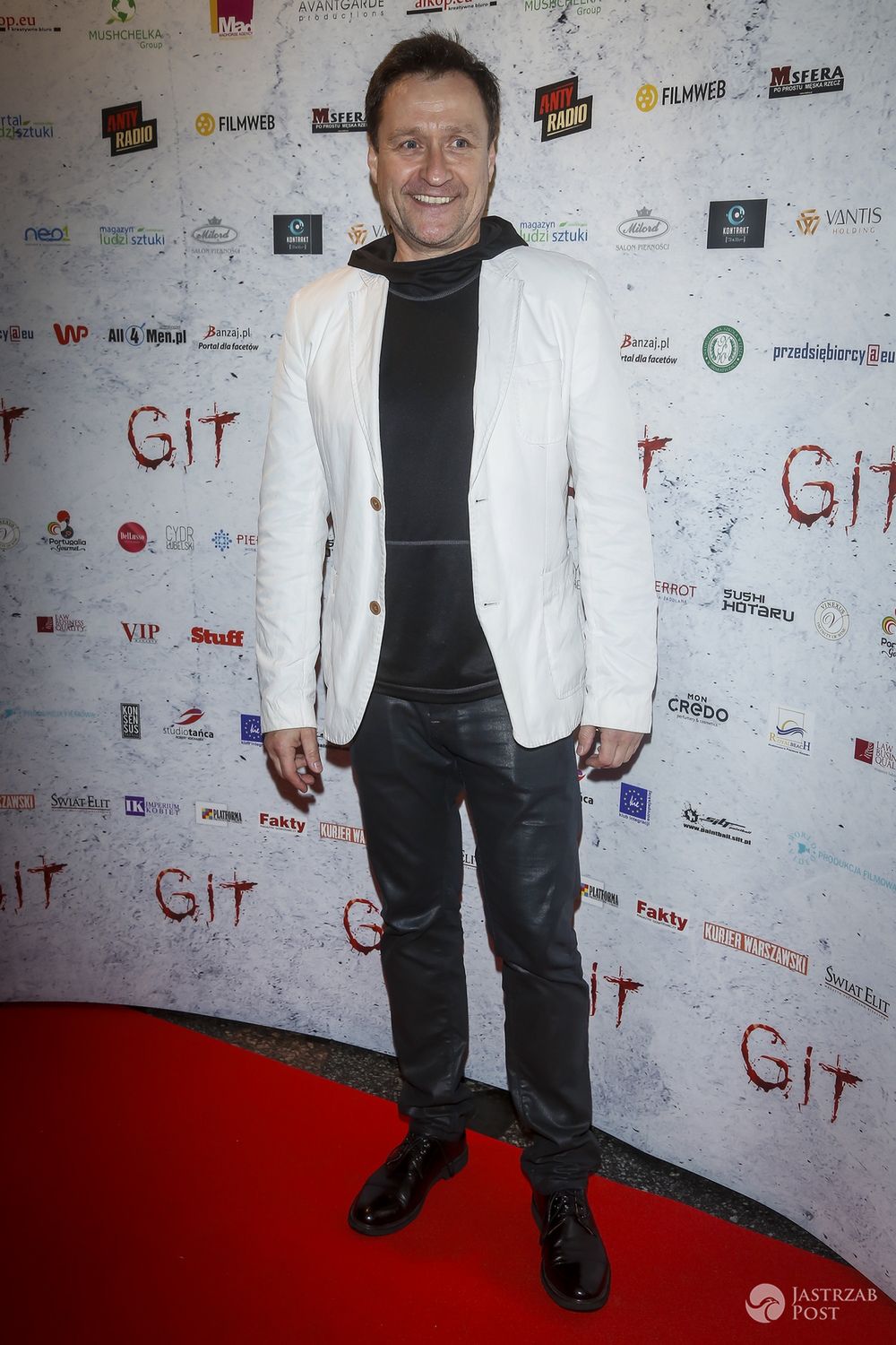 Jacek Kawalec na premierze filmu ,,Git"