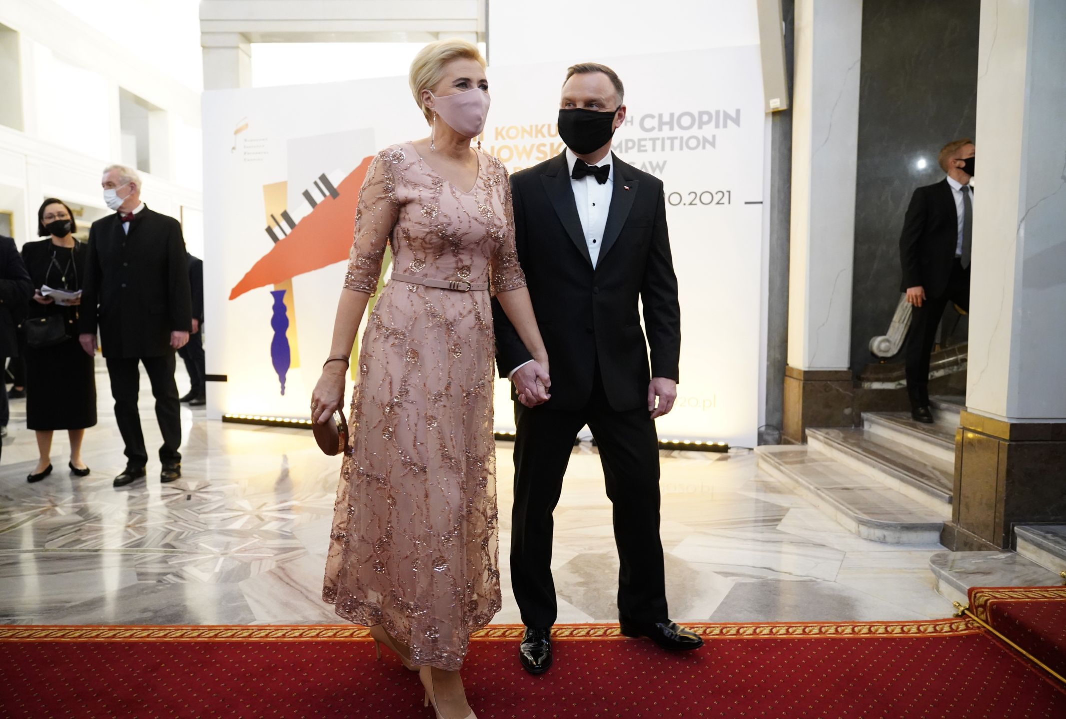 Agata i Andrzej Dudowie na Gali Wręczenia Nagród XVIII Konkursu Chopinowskiego