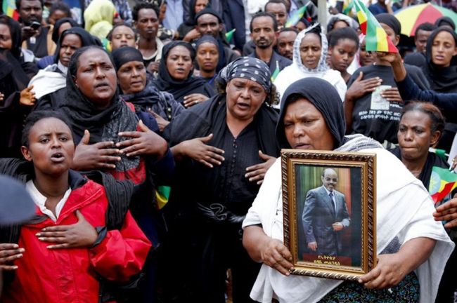 Etiopia. Setki tysięcy ludzi oddały ostatni hołd zmarłemu przywódcy