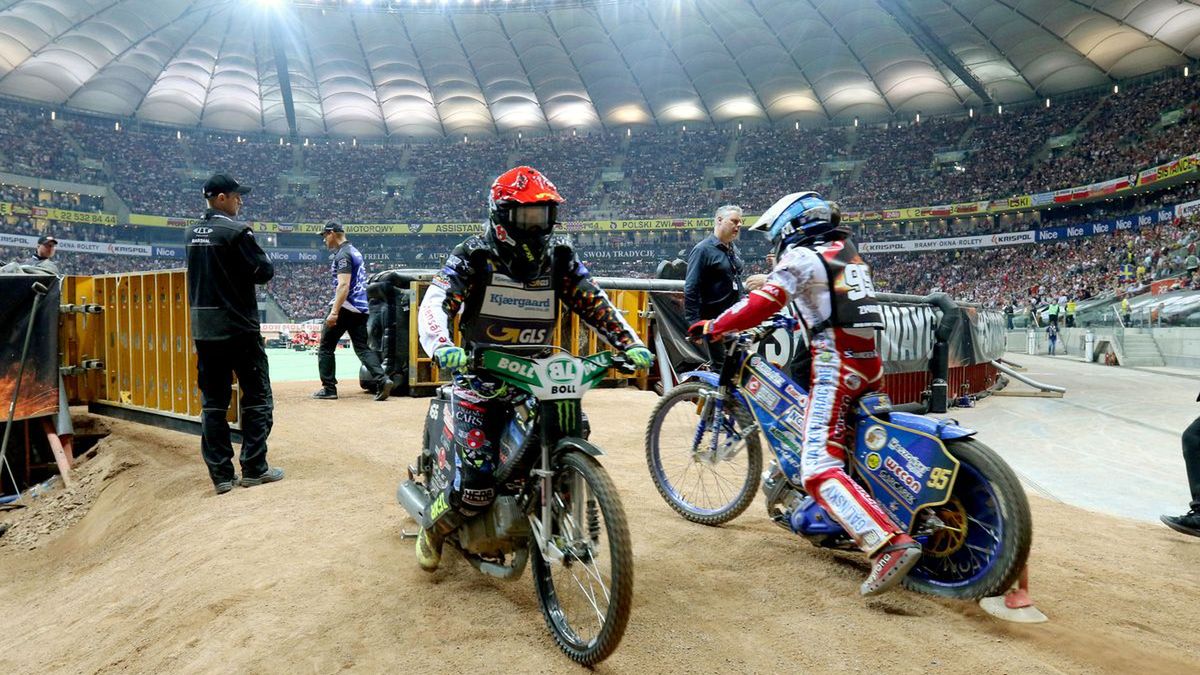 WP SportoweFakty / Łukasz Trzeszczkowski / SGP na PGE Narodowym. Fredrik Lindgren, Bartosz Zmarzlik.