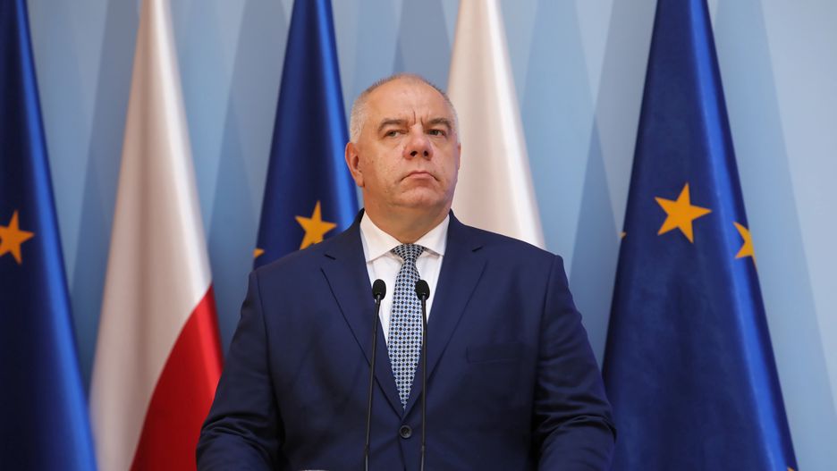 Wicepremier oraz minister ds. aktywów państwowych Jacek Sasin odpowiedzialny za Pocztę Polską 