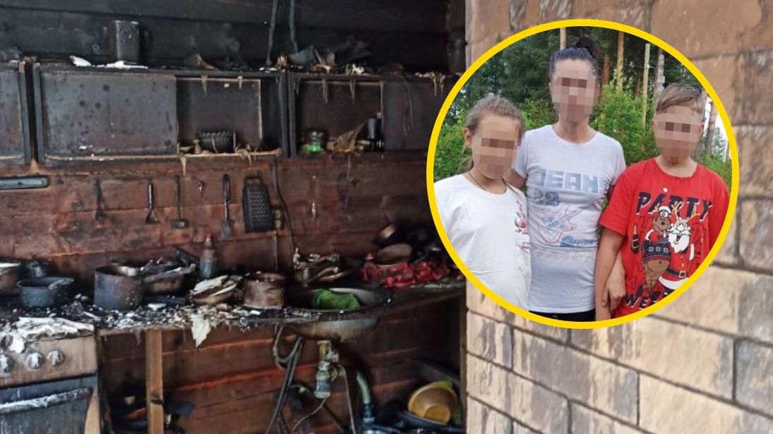 Rodzina straciła dom 