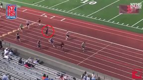 Z siódmego na pierwsze miejsce! Zobacz nieprawdopodobny pościg na ostatniej zmianie sztafety 4x100m