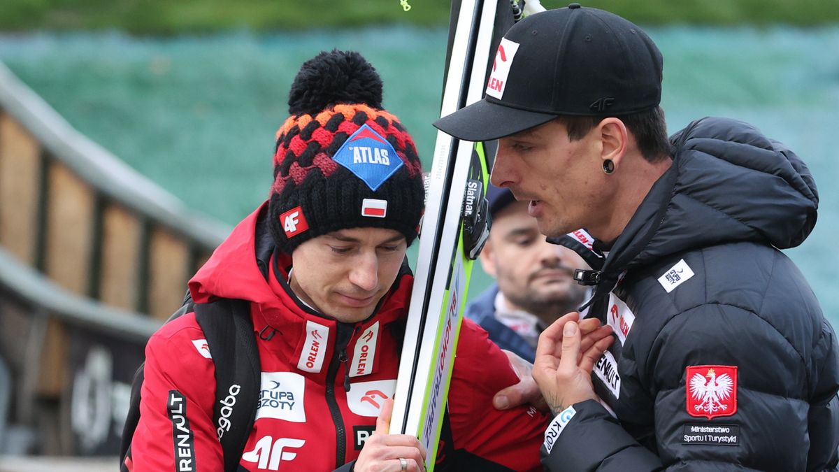 PAP / Grzegorz Momot / Na zdjęciu od lewej: Kamil Stoch i Thomas Thurnbichler