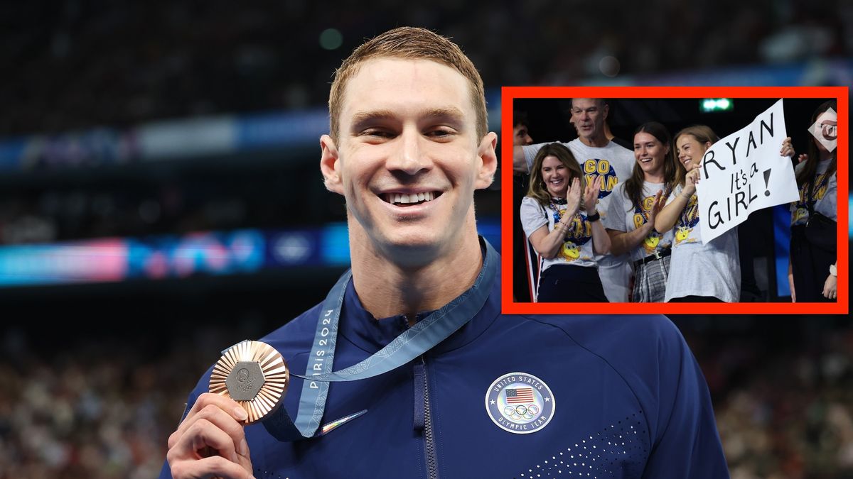 Getty Images / Ian MacNicol / Amerykański pływak Ryan Murphy podczas ceremonii medalowej otrzymał wyjątkową niespodziankę.