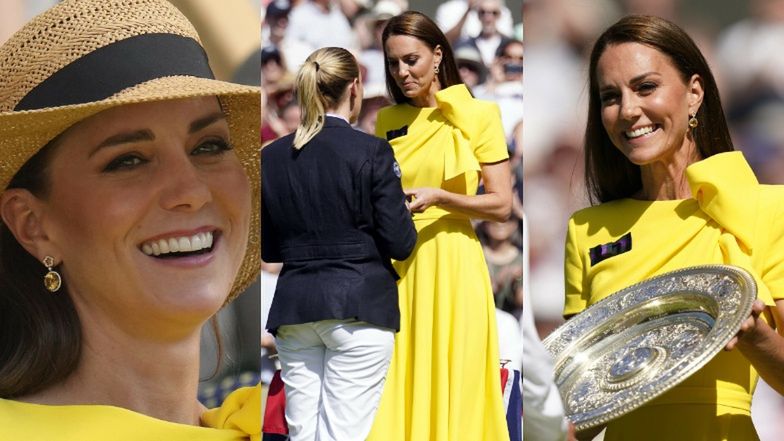 Szykowna Kate Middleton w kolczykach za 16 tysięcy zachwyca na finale Wimbledonu (ZDJĘCIA)