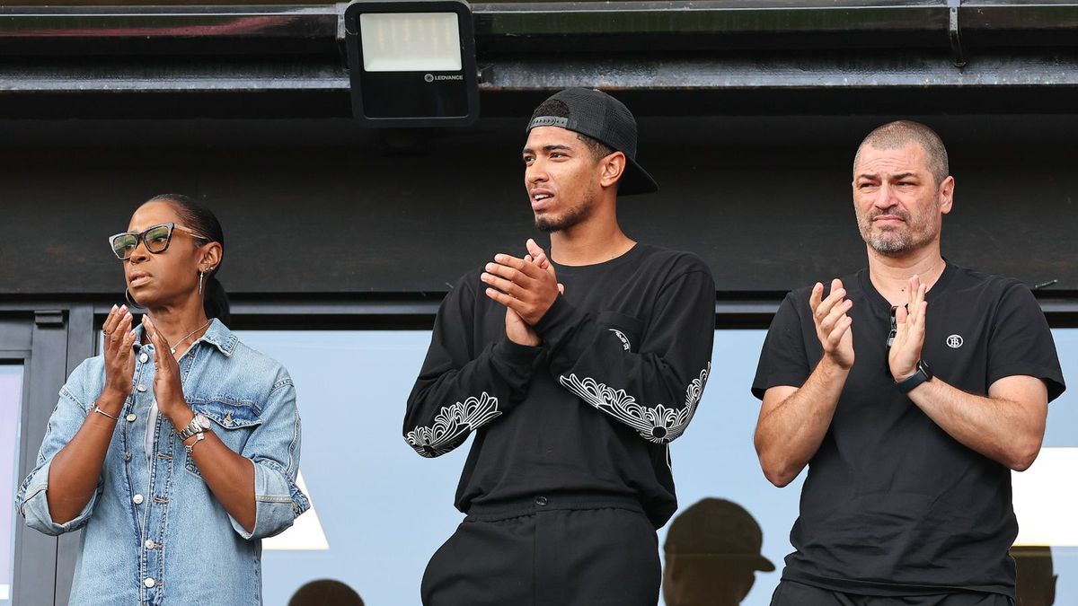 Getty Images / Robbie Jay Barratt - AMA/Getty Images / Jude Bellingham i jego rodzice - Mark i Denise