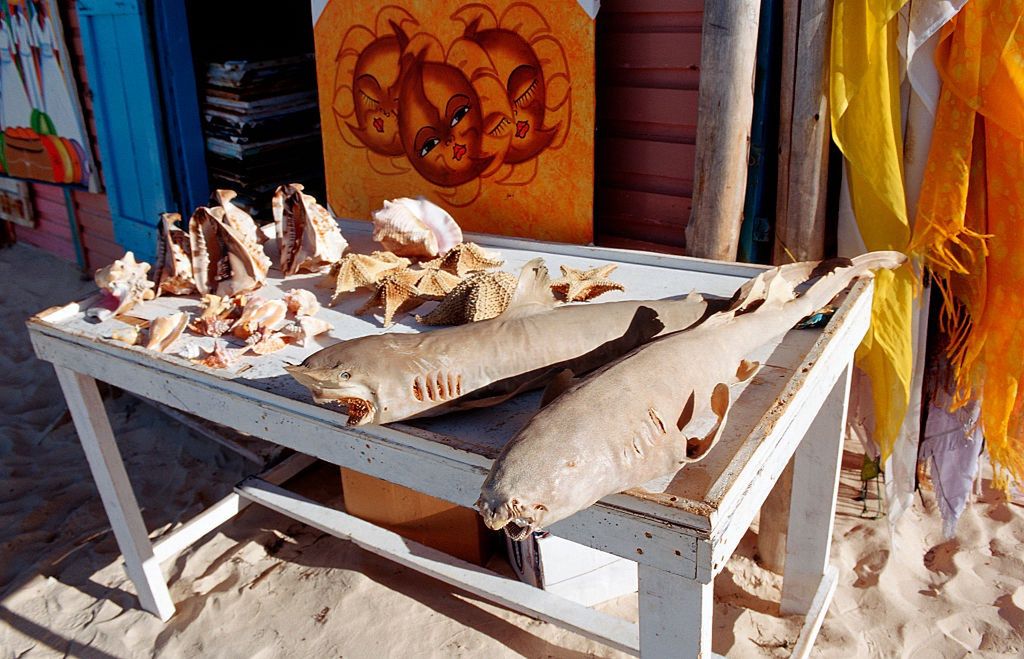 Pamiątki sprzedawane w kurorcie Punta Cana na Dominikanie