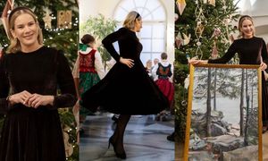 Marta Nawrocka pochwaliła się choinką w Pałacu Prezydenckim. Pierwsza dama ZATAŃCZYŁA z gośćmi z Zakopanego (ZDJĘCIA)