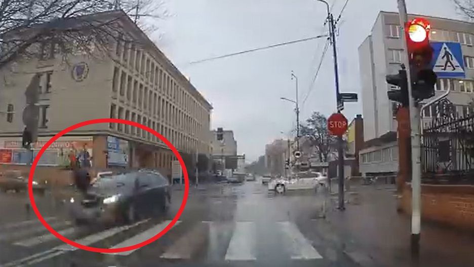 Potrącenie pieszego w Katowicach