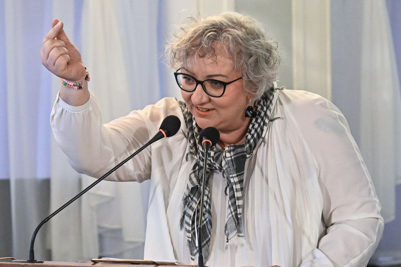 Zakłócali przemówienie Lempart. Interweniowała Straż Marszałkowska